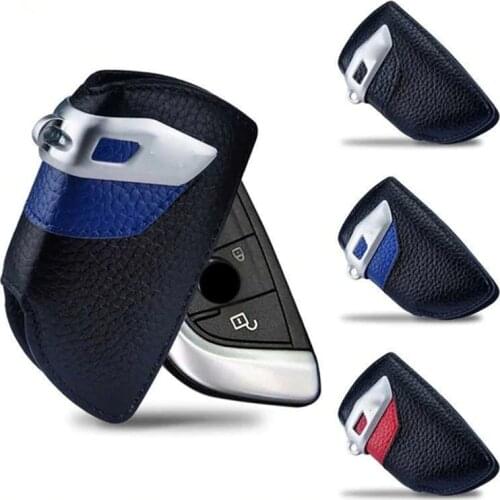 Leather Key Case Cover Keychain For BMW G30 F30 F48 F20 F15 F16 1 2 3 4 5 6 7 Series X1 X3 X4 X5 X6 G30 Z4 For M Performance