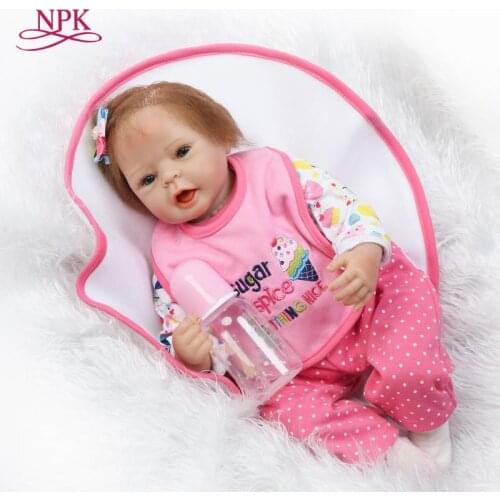 NPK reborn doll with soft real gentle touchfree shipping reborn baby doll lifelikegirl doll forchildren gift Christmas