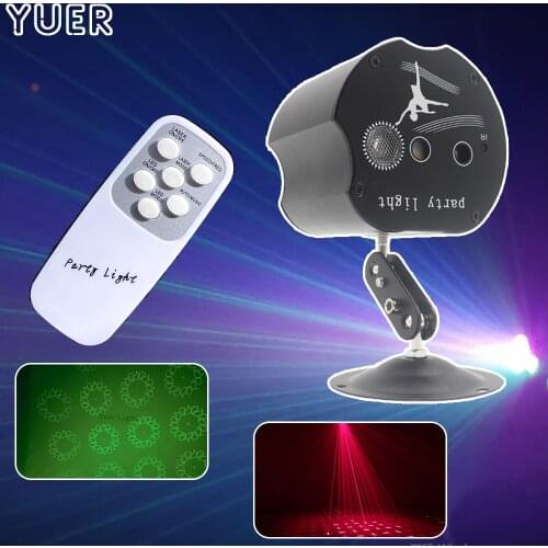 36 Patterns RGB 3 LEDs Stage Lights Voice Control Music DJ Disco Light Bar Party Show Laser Projector Lights Strobe Effect Lamp