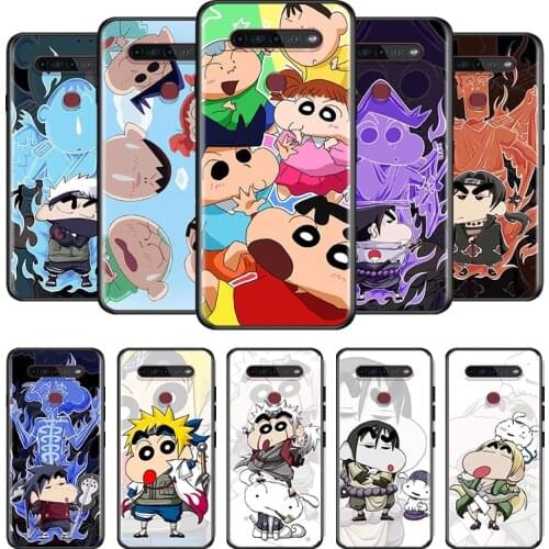 Cartoon Cute Crayon Shinchan For LG G8 V30 V35 V40 V50 V60 Q60 K40S K50S K41S K51S K61 K71 K22 ThinQ 5G Phone Case