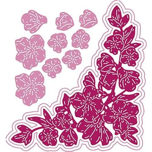 Quince Blossom Corner Die Set Cutting Dies And Stamps Scrapbook Dariy Decoration Stencil Embossing Template Diy Make Albums
