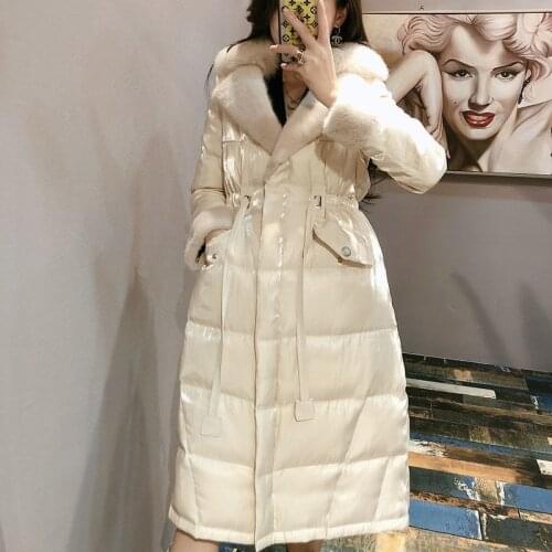 2021 New Winter Jacket High Quality Faux Fur Patchwork Warm Coat Fashion Female Jacket Women Clothing Casual Long Parkas Y459