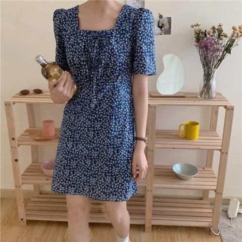 New New Summer Dress Black Girls Party Print Female Vintage Dress Black Oversize Short Sleeve Women Dresses Robe Vestido