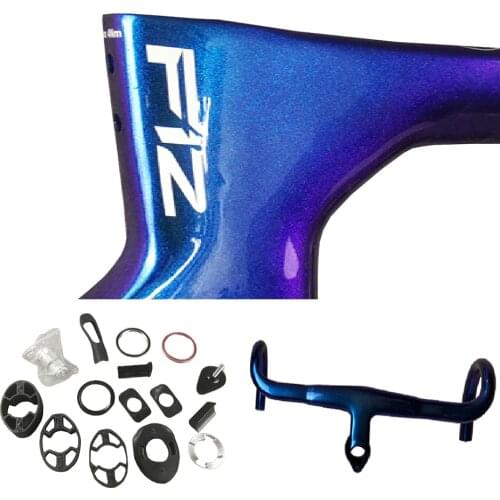 44 46.5 50 51.5 53 54 55 56 57.5 59.5cm Blue chameleon T1100 1K Glossy F12 carbon Road Frames Bicycle Frameset with Handlebar