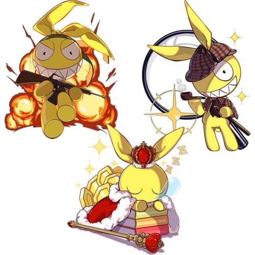 Three Ratels CA39 Honkai Impact 3rd funny Anime Sticker For Vehicle Fuel Tank Cover Car laptop Decor Sticker Kid Toy Decal