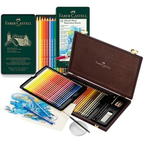 Faber Castell ALBRECHT DÜRER Artist Grade Water Soluble Colored Pencils 12/24/36/48/60/72/120 Colors Art Watercolor Pencils 1175