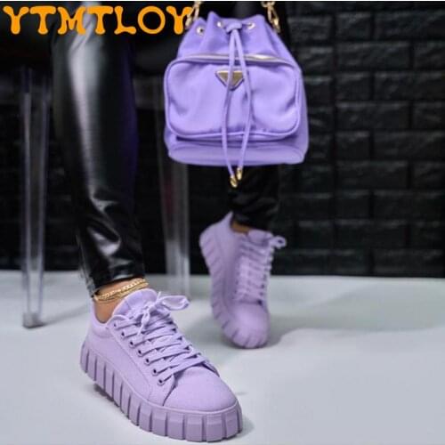 Cross-border Foreign Trade Single Shoes Women 2021 Summer New Style Large Size Thick-soled Color Canvas Shoes 36-43