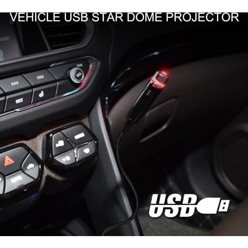 Car Roof Star Light Interior LED Starry Laser Atmosphere Ambient Projector USB Auto Decoration Night Home Decor Galaxy Lights