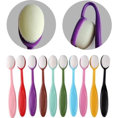 10 Pack Painting Flat Brushes Colorful Soft Drawing Tools for Children Family Creation Drawing with Bendable Material