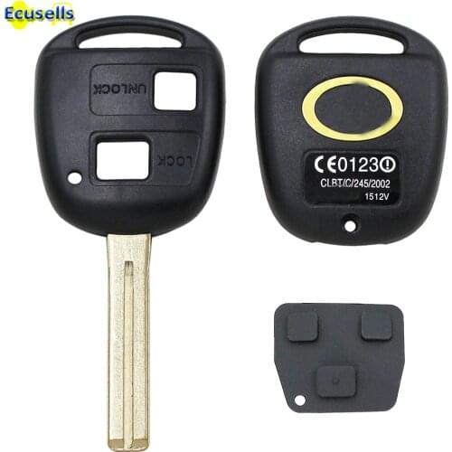 2 Buttons Remote Key Shell fob for Lexus RX300 LS430 RX300 ES300 UNUCT TOY48 short blade