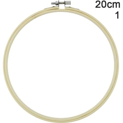 20cm DIY Embroidery Hoop Tool Art Craft Cross Stitch Chinese Traditional Circle Round Bamboo Frame Sewing Manual Accessories
