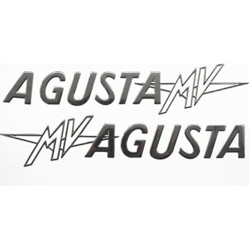 3D sticker for MV AGUSTA logo sticker Legshield side badges decal sticker 3d for AGUSTA STICKER MV 80 90