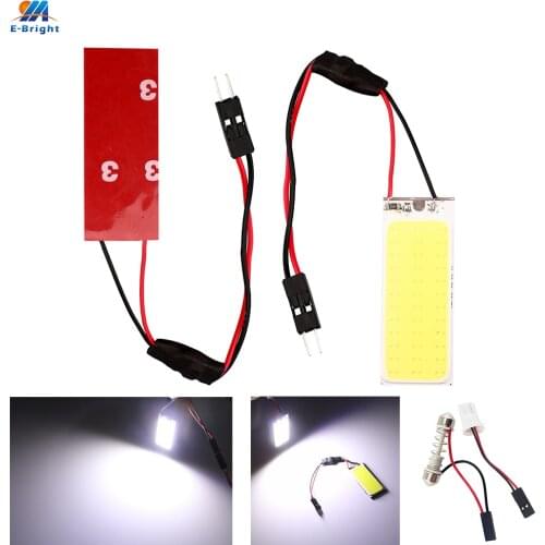 50X DC 12V/24V T10 COB 36 SMD 48 SMD Chip LED Light Panel Car Auto Interior Reading Map Parking Bulb Festoon Dome Lights White