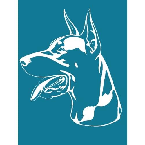 8.5 X 11" Doberman Dog Reusable Self- Adhesive Silk Screen Stencils For Home Decoration T-Shirt Bag Pillow DIY Transfer Film