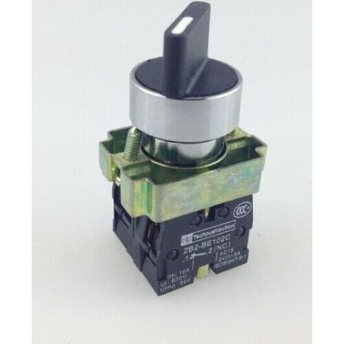 BD45 New 2 Position NO NC Spring Reset Momentary Select Selector Switch