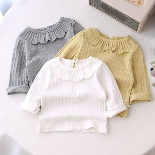 Baby Girls Blouse Spring Autumn Kids Shirt toddler long sleeve girl blouses children clothes Girl tops infant 80~120