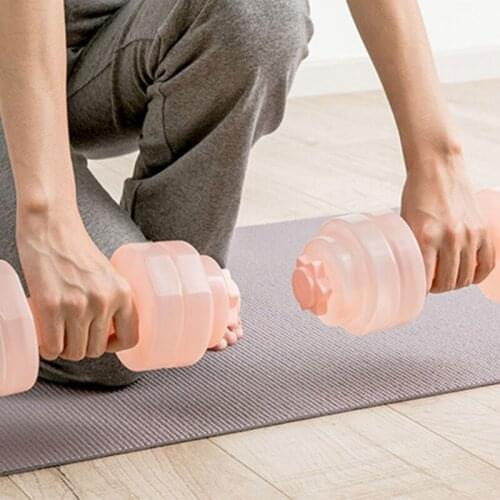 Large Capacity Dumbbell Shape Fitness Water Cup Sealed Leakproof Sports Bottle Kettle Easy to Carry and Use Dropship