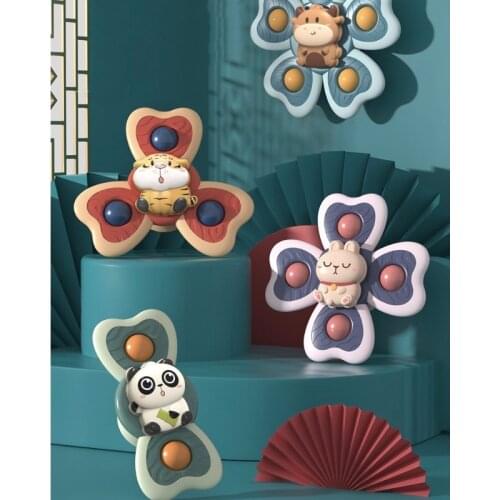 Children Lovely Spin Toy Ferris Wheel Educational Infant Concentrate Attention Cartoon Kid Infant Focus Toy Kid Boy Girl Gift