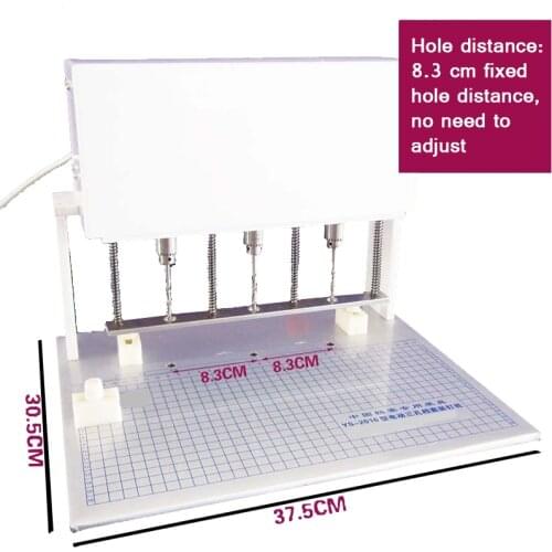 Three-Hole Electric Punching Machine Can Be Grid Positioning File Punching Machine File Box Binding Machine Paper Punching