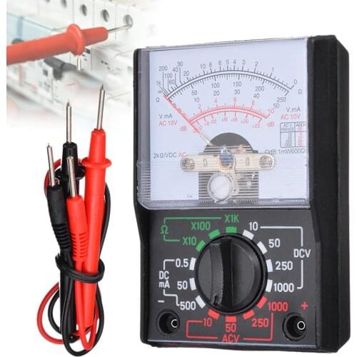 1pc Electric Analogue Multimeter AC DC Volts OHM Electrical Circuit Multi Tester Resistance Meter Electrical Instrument