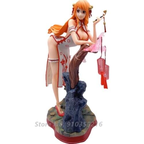 NEW 29cm Anime One Piece Figure Cheongsam Nami GK Statue PVC Action Figures Toy Game Figures adult Collectible Model Doll Gift