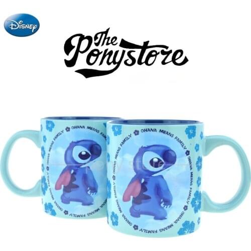Disney Mug Star Baby Stitch Large Capacity 600ml Ceramic Coffee Cup Milk Cup