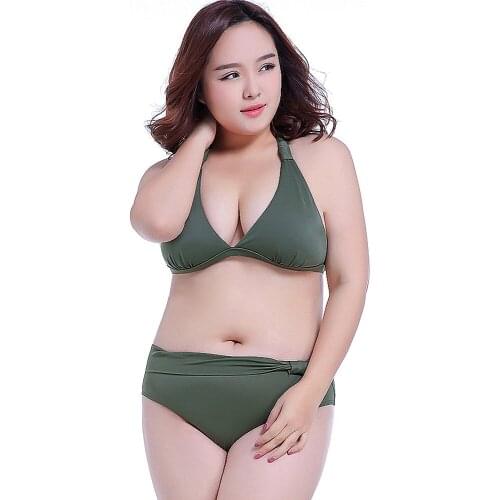 Swimwear for Fat Women 2021 Summer Swimuit Female Super Bathing Suits Big Bras E F G H Push Up Sexy Bikini Plus Size 2XL