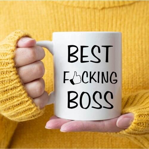 Best Boss Friends Gift Mug 11oz Funny Office Ceramic Creative Tea Cup
