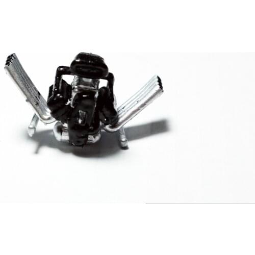 1/64 Scale Resin Die-casting V8 Engine Engine Car Scene Model Scene Layout Collection Decoration Toy