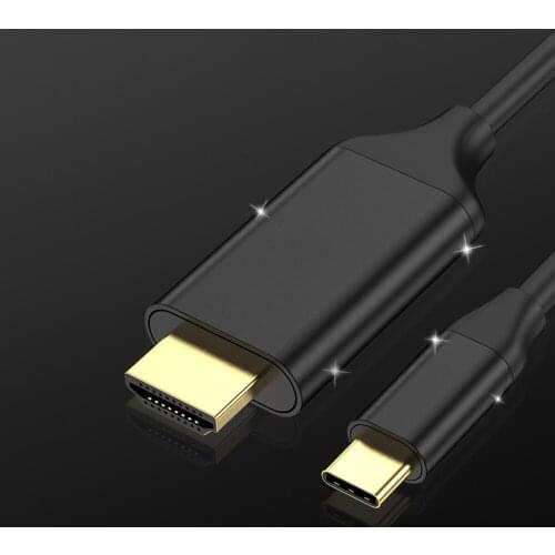 Newest 1.8m Type-C To HDMI-compatible Cable For Set-top Box 4K 60Hz Usb-C To HD MI Line For MacBook HuaWei HD Video Cable