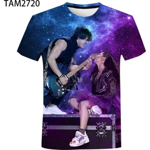 2021 New mens T-shirt Julie And The Phantoms 3D Digital Printing Couple Summer European And American Fashion Short Sleeve Shirt