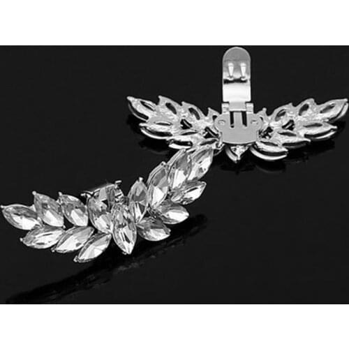 Q39C Shoe Clip Rhinestone DIY Charms Women Wedding High Heels Fashion Buckle Accessories Clothes Decoration