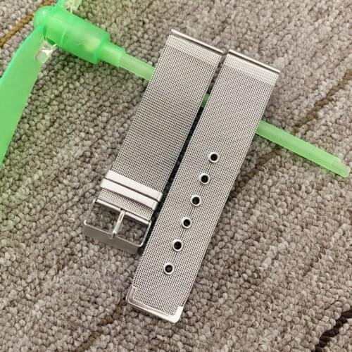 Universal Milanese Watchband 12 14 16 18 20mm 22mm 24mm Silver Stainless Steel Strap Band Replacement Bracelet for Smart Watch