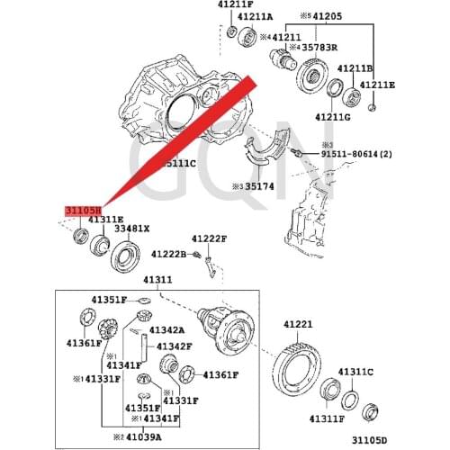 Oil seal (for transmission axle housing) 2004-Toy ota COR OLL ACO ROL LAV ERS OCE LI CA half shaft oil seal R/MTM
