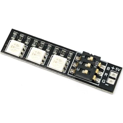 RGB 5050 LED Light Board 5V 12V 16V 3S 4S 7 Colors Switch for RC 250 QAV250 FPV Quadcopter Multicopter