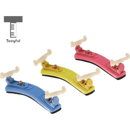 Tooyful Colorful Adjustable Violin Shoulder Rest Musical Support for 1/4 1/8 Violin Fiddle Parts