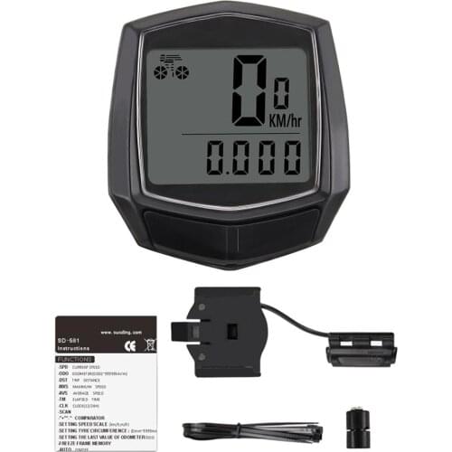 Waterproof Bike Cycling Computer LCD Display Bicycle Wired Odometer Speedometer Bike Accessory 1PCS