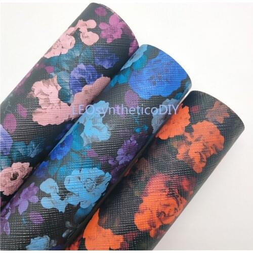 1PC 21X29CM Rose Faux Leather Fabric, Synthetic Leather Fabric Leather Sheets, PU Leather For Making Bows LEOsyntheticoDIY T278