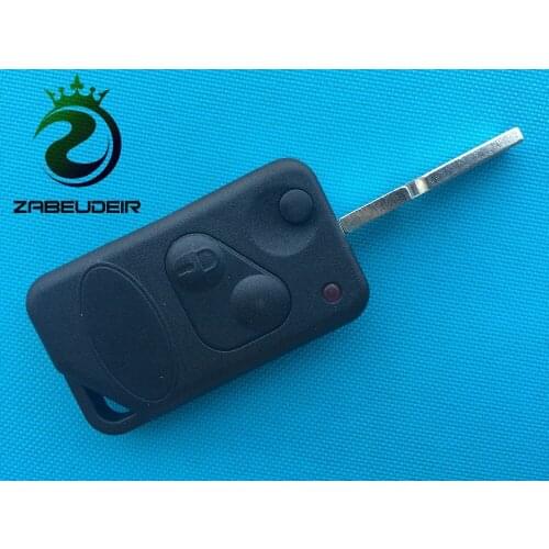 1Pcs Of New Replacement Key Case For Land For Rover 2 Buttons Remote Flip Blank Shell Uncut Blade No Logo Car Accessories Auto
