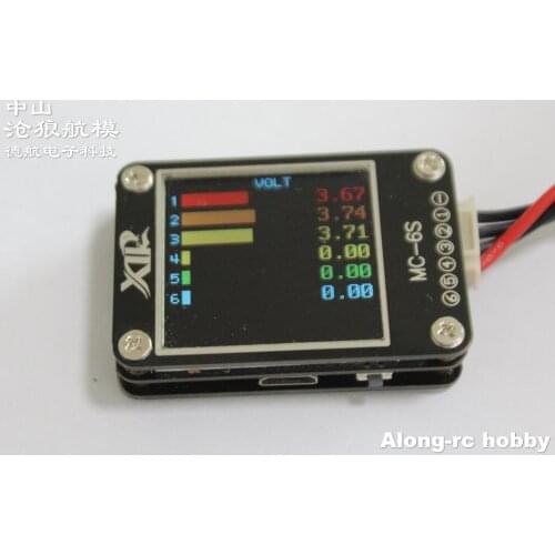1PCS MC-6S 1-6S Lipo Battery Voltage Checker Receiver Signal Tester for check S-Bus PPM PWM and DSM Satellites Receiver Part