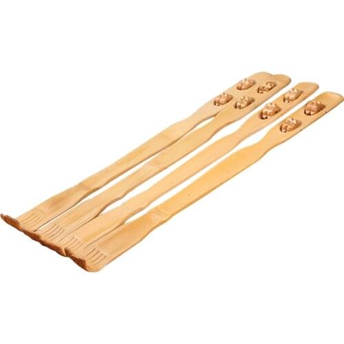 45cm Wooden Back Scratcher Wood Back Scraper Scratching Massager Body Massage Hackle Itch Stick Health Product
