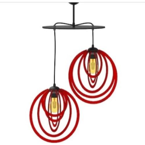 Double Wooden Chandelier, Young Room, Special Design Wooden Chandelier