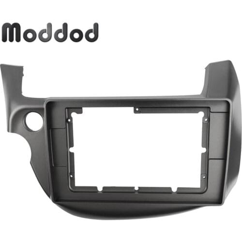 Double 2 Din Car Radio Facias for Honda Jazz 2008-2013 Left Wheel Dashboard Installation Trim Kit Frame 10.1 inch Stereo Panel
