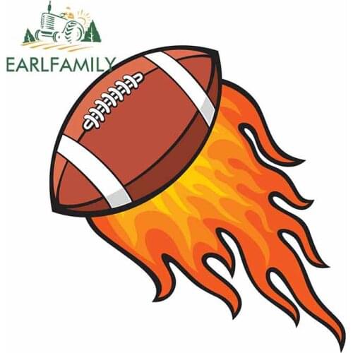 EARLFAMILY 13cm x 12.6cm For Football Body For Car Decal Anime Graphics Car Stickers Bumper Decoration Occlusion Scratch