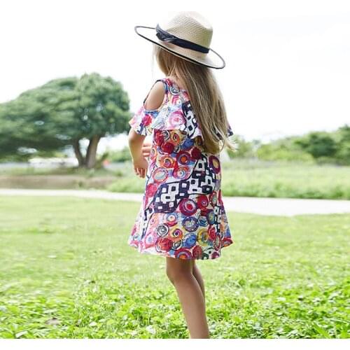 2020 TALLOLY Hot Sale Summer Graffiti Printed Little Flying Sleeve Dress Fashion Explosion