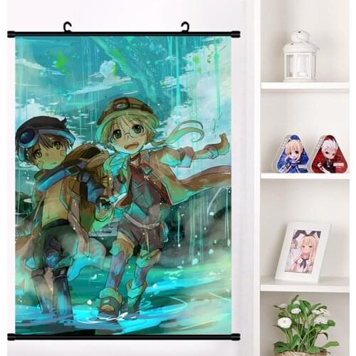 Hot Anime Made in Abyss Nanachi Wall Scroll Mural Poster Wall Hanging Poster Otaku Home Decor Collection Art Printing picture