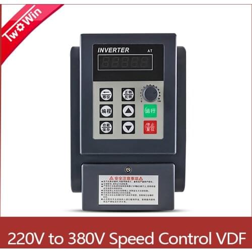 Inverter 220V to 380V,Turn voltage converter,0.75kw/1.5kw/2.2kw/4kw/5.5kw/7.5kw single-phase three-phase motor VDF governor
