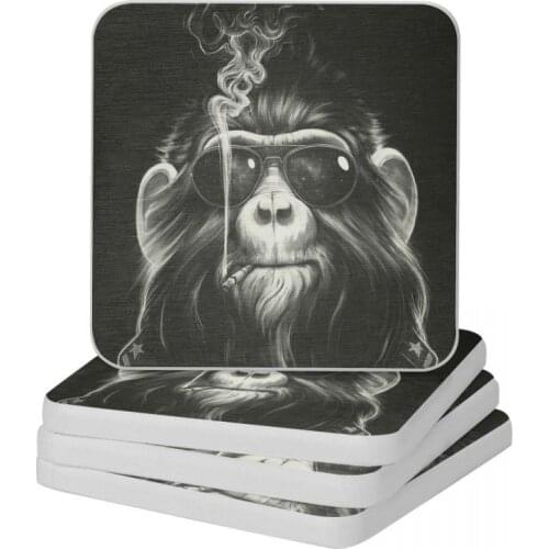 Smoke 'Em If You Got 'Em Diatomite Square Round Coaster Resistant Water Cup Bonsai Mat Soap Toothbrush Pad Diameter 10cm