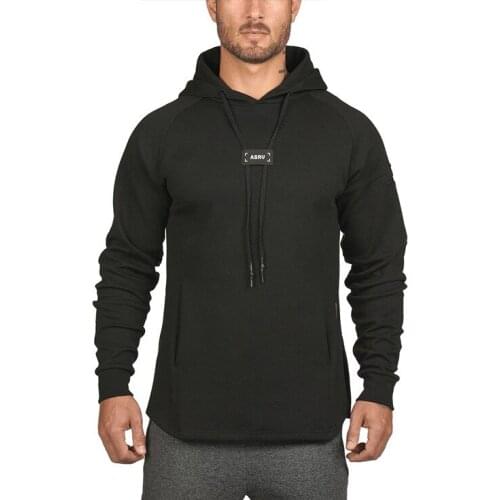 Mens Hoodies Running Jacket Fitness Bodybuilding Sweatshirt Sportswear Male Gym Training Sport Clothing Workout Hooded Jacket