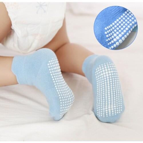 6 Pairs/lot 0 to 6 Yrs Baby Floor Socks Boys Girls Cotton Childrens Anti-slip Boat Low Cut Sock baby girl clothes winter Socks